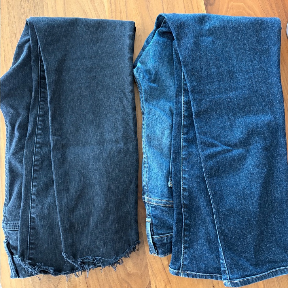 Frame Denim Women's Dark and Medium Blue Skinny Jeans Bundle - Picture 2 of 8